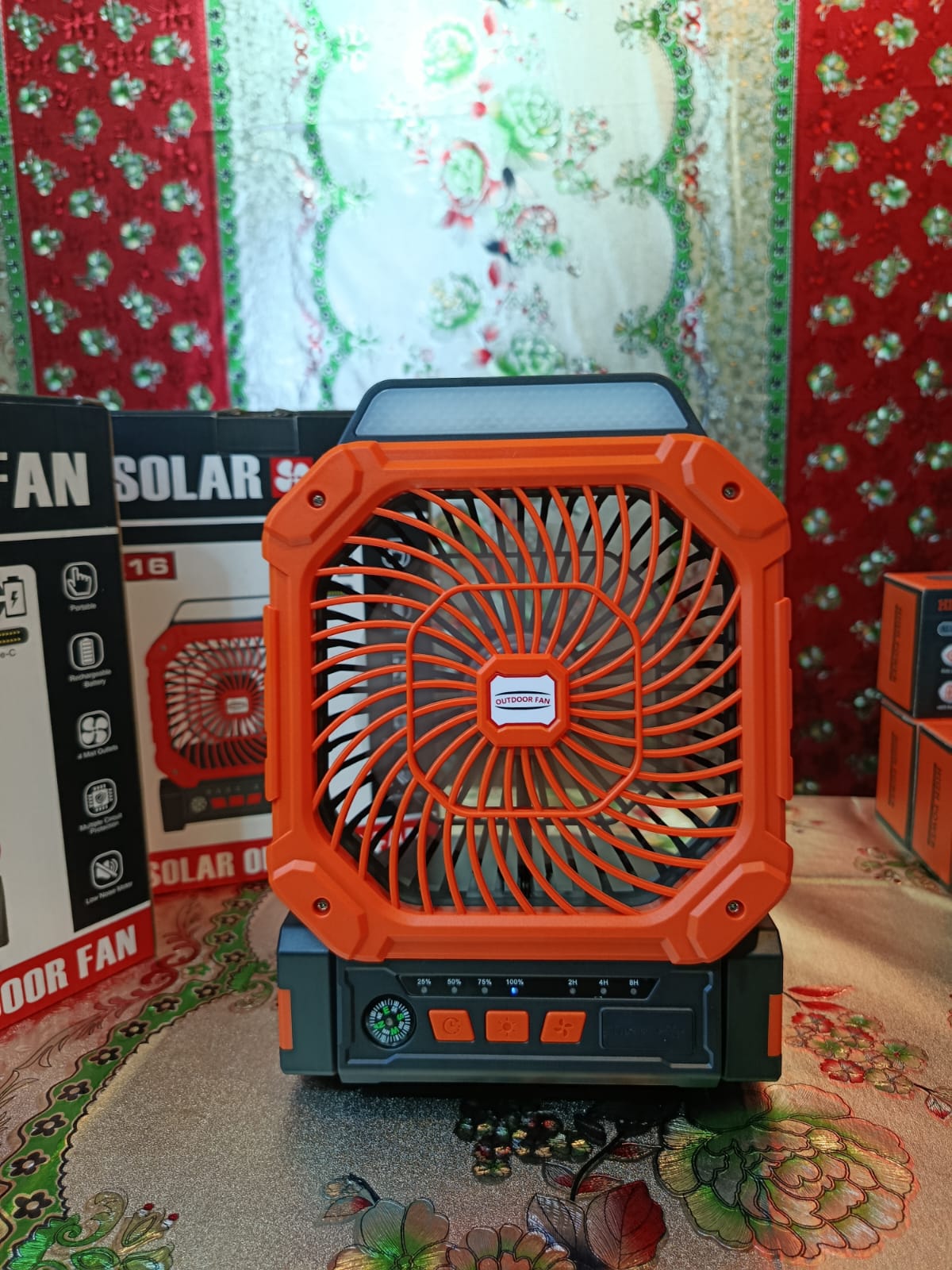 X16 Solar Rechargeable Fan